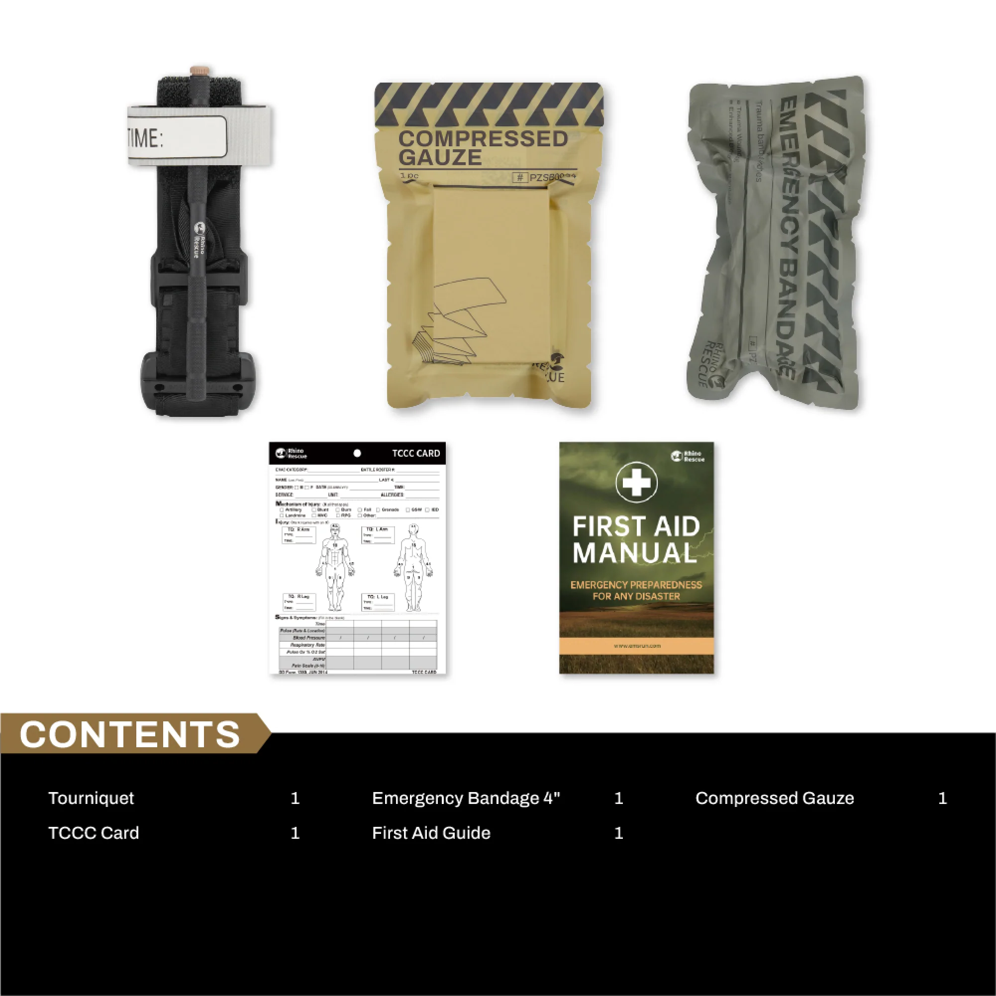 Cordura® Mini Tactical IFAK – Combat Metal Tourniquet, Rip-Away MOLLE Pouch, Bleeding-Control EDC - Image 3