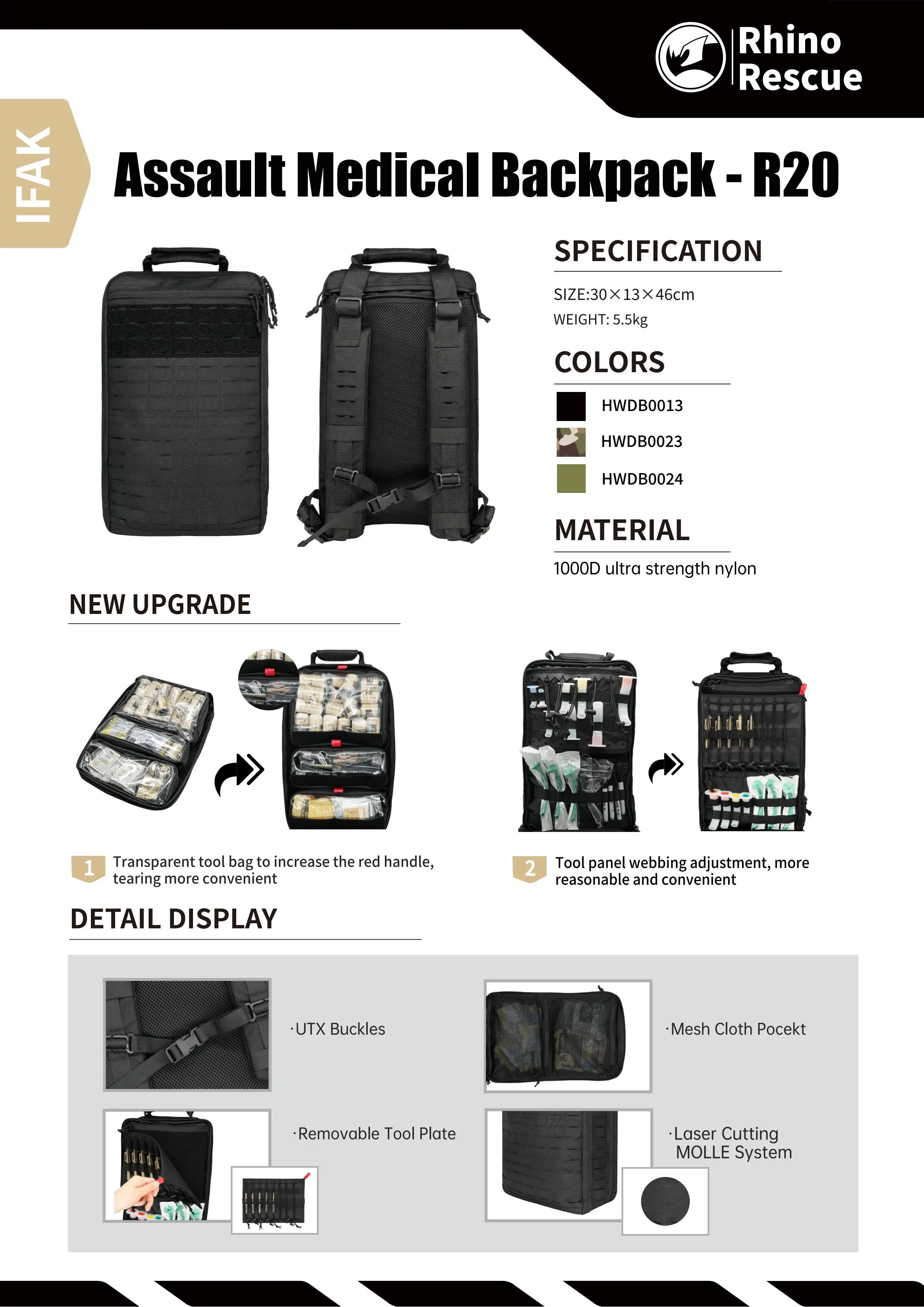 ASSAULT MEDICAL BACKPACK-R20 - Image 17