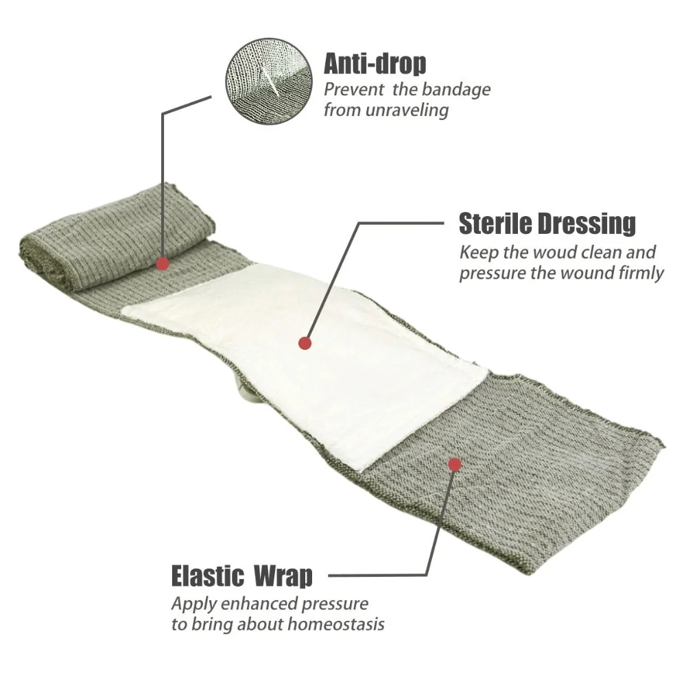 Israeli Emergency Bandage– 4"/6" Tactical Compression Bandage for Severe Hemorrhage Control - Image 5